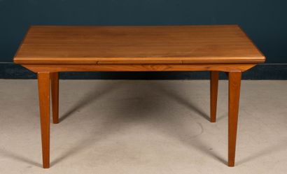 Teak dining table, Italian extensions. 
1960's
72...
