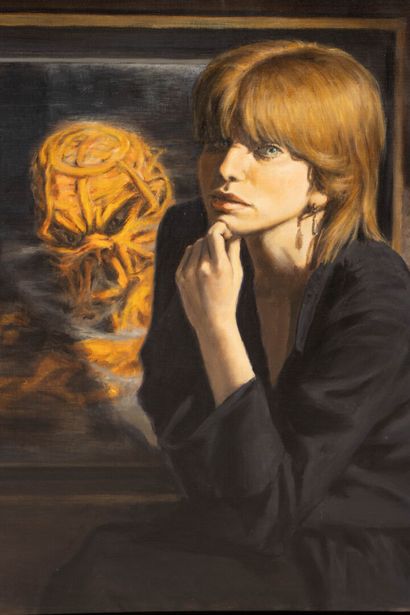 ROCA ( XX°)
Portrait of a woman in the studio.
Oil...