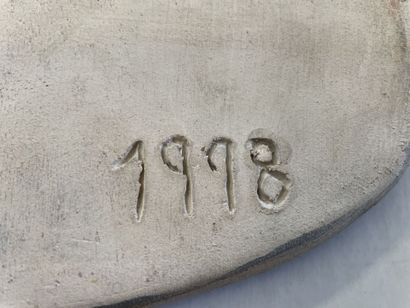 CORNEILLE (1922-2010)
Ceramic plaque
Signed...