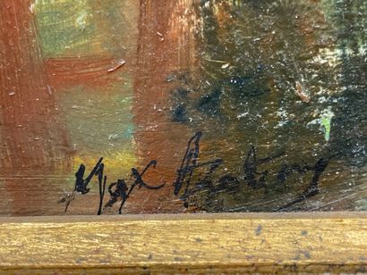 Max AGOSTINI (1914-1997)
Jeune fille assise.
Huile...