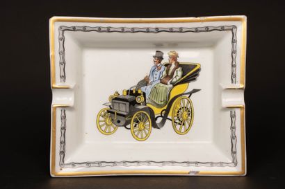 HERMÈS Paris. 
Porcelain ashtray with 1900...