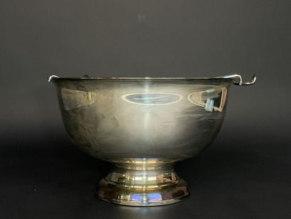 Saint Hilaire silver-plated bottle cooler....
