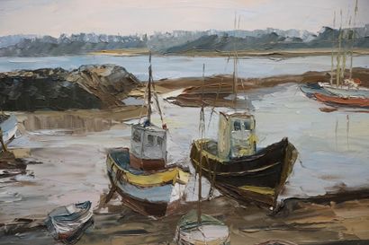 Henri ANDREPETIT (1912-2000) 
Piriac à marée...