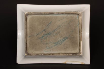 HERMÈS Paris. 
Porcelain ashtray with 1900...