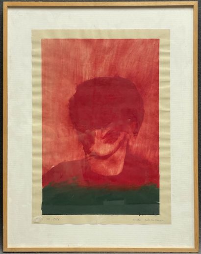 Max NEUMANN (1949) 
Abstract portrait. 1988
Mixed...