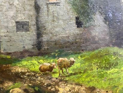 Adolphe Victorien VAUTIER (XIXème) -
Moutons...