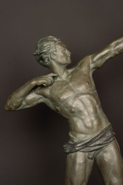Jean DE RONCOURT (1869-1937)
Archer, 
Green...