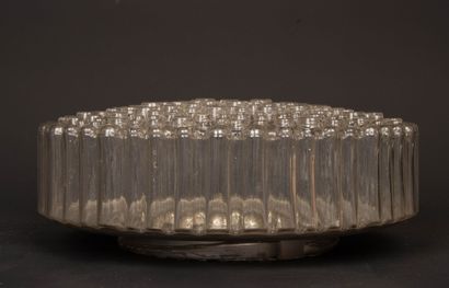 Set of four ceiling lights in molded glass.
H:...