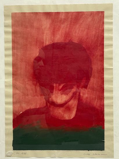 Max NEUMANN (1949) 
Abstract portrait. 1988
Mixed...
