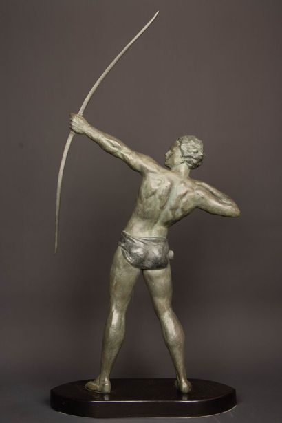 Jean DE RONCOURT (1869-1937)
Archer, 
Green...
