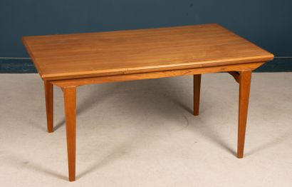 Teak dining table, Italian extensions. 
1960's
72...