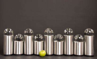RAAK édition, Amsterdam.
Set of nine pendant...