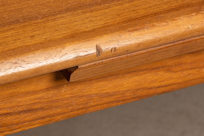 Teak dining table, Italian extensions. 
1960's
72...