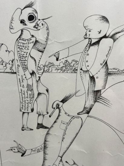 Mikhail CHEMIAKIN (1943) 
Surrealist composition...