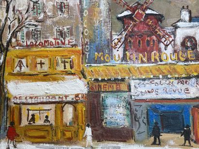 Bruno Émile LAURENT (1928)
Le Moulin Rouge.
huile...