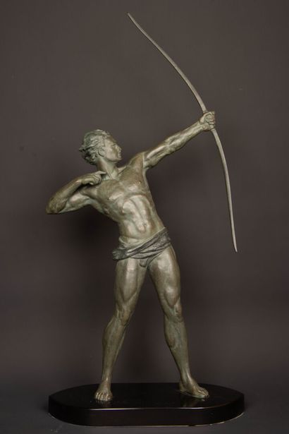 Jean DE RONCOURT (1869-1937)
Archer, 
Green...