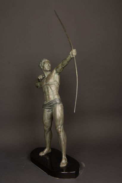 Jean DE RONCOURT (1869-1937)
Archer, 
Green...