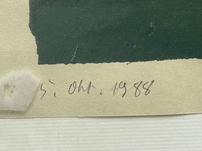 Max NEUMANN (1949) 
Abstract portrait. 1988
Mixed...