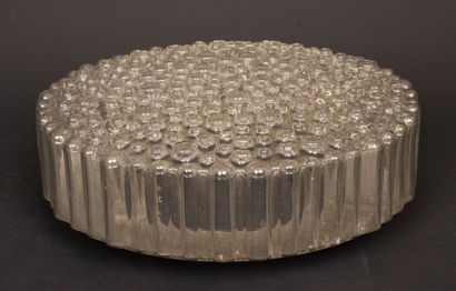 Set of four ceiling lights in molded glass.
H:...
