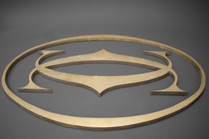 CARTIER. 
Bronze wall sign in two parts:...