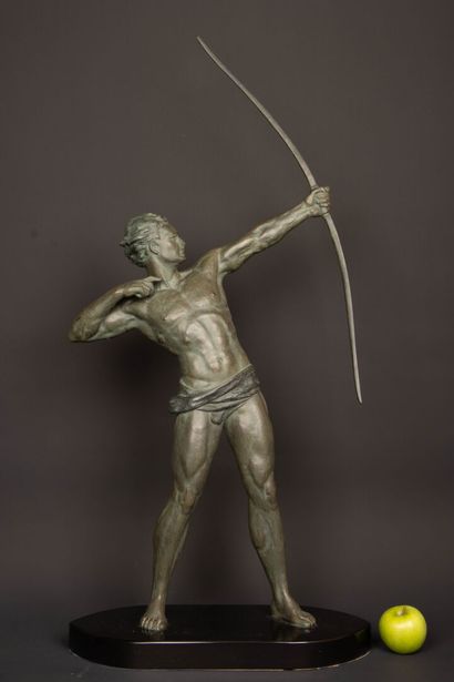 Jean DE RONCOURT (1869-1937)
Archer, 
Green...