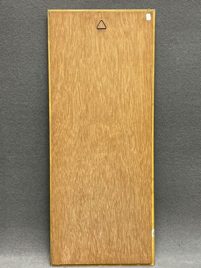 Rectangular eglomised glass mirror decorated...