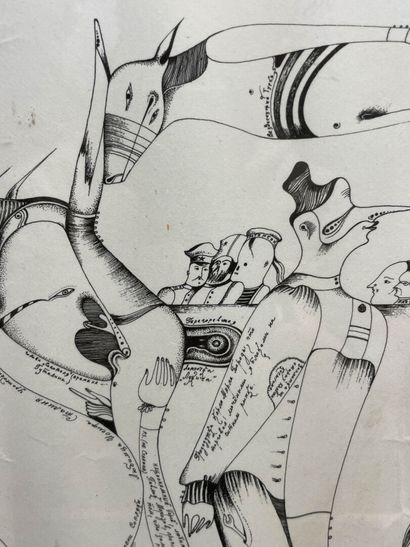 Mikhail CHEMIAKIN (1943) 
Surrealist composition...