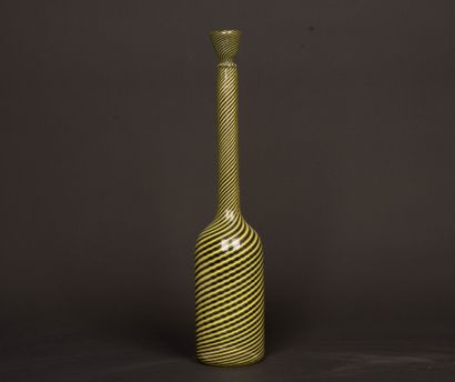 Paolo VENINI (1895-1959) 
Large glass bottle...