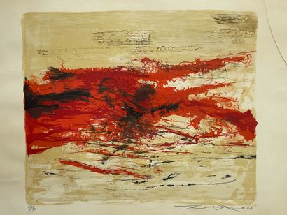 ZAO Wou-Ki (1921-2013) 
Composition rouge...