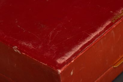 HERMÈS Paris. 
Bordeaux leather and gilt...