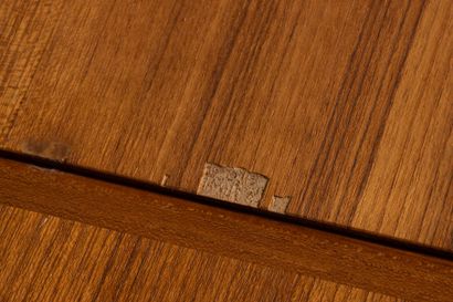 Teak dining table, Italian extensions. 
1960's
72...