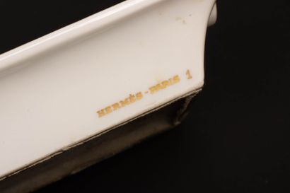 HERMÈS Paris. 
Porcelain ashtray with 1900...