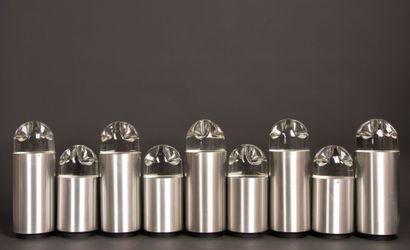 RAAK édition, Amsterdam.
Set of nine pendant...