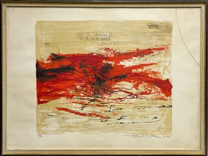 ZAO Wou-Ki (1921-2013) 
Composition rouge...