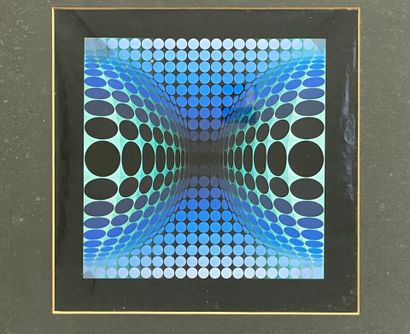 Victor VASARELY (1906-1997) : 
Five unsigned...