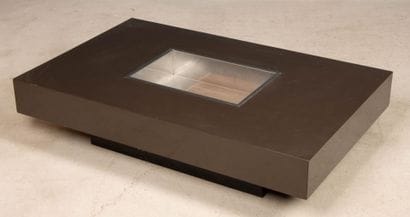 Willy RIZZO attributed to 
Coffee table in...