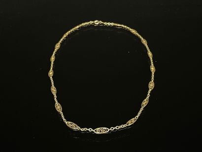 Gold drapery chain.
750°/00 gold.
Length:...