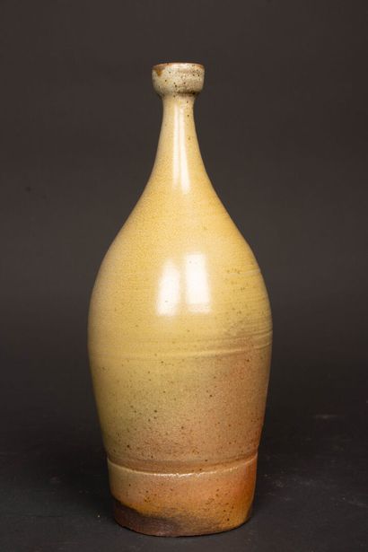 * Deux vases soliflore en grès de Puisaye.
H....