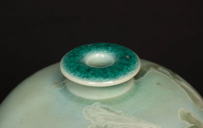 Patrice LUSARDI 
Deux vases boules en grès...