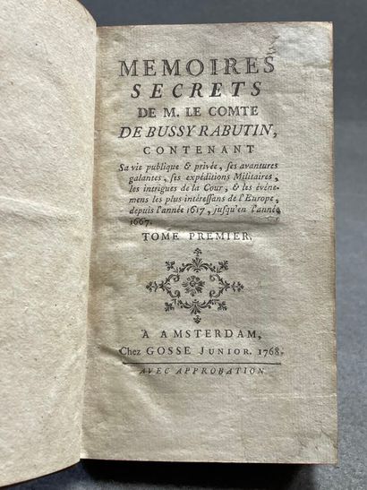 BUSSY-RABUTIN, Roger de (comte). - Mémoires...