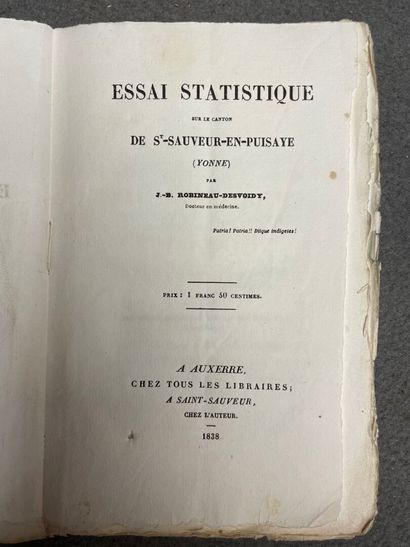 79. ROBINEAU-DESVOIDY, (Jean-Baptiste). -...