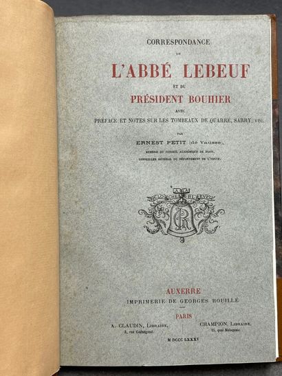 [LEBEUF, Jean (abbé)]. - Réunion de 6 ouvrages...