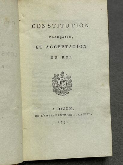 [CONSTITUTION FRANÇAISE]. - Constitution...