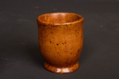 Gourde, verre et vase en grès de Puisaye...