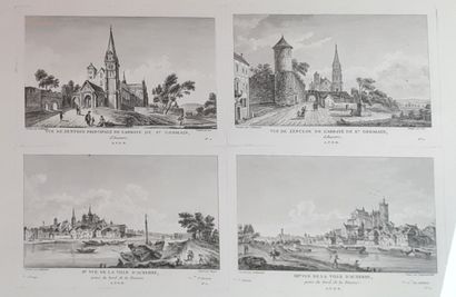 Trois gravures Yonne d'après LALLEMAND