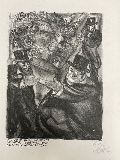 Jacques LECHANTRE (XXe) : 
huit lithographies...
