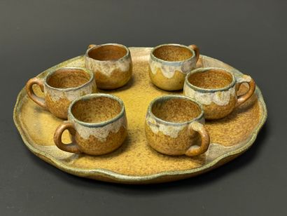 Alfred LEBRET (1871-1955)
Plateau et 6 tasses....