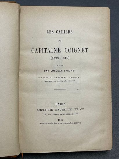 COIGNET, (Jean Roch). - Les Cahiers du capitaine...