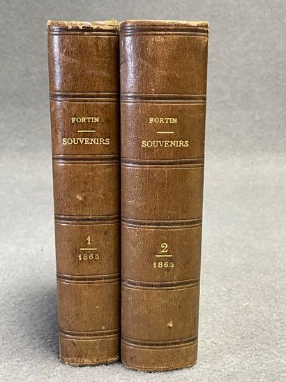 . FORTIN, François Jean Florentin. - Souvenirs.-...