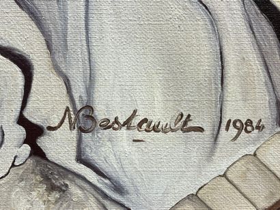 Nicole BESTAULT ( XX°) 
Jeune fille au piano....